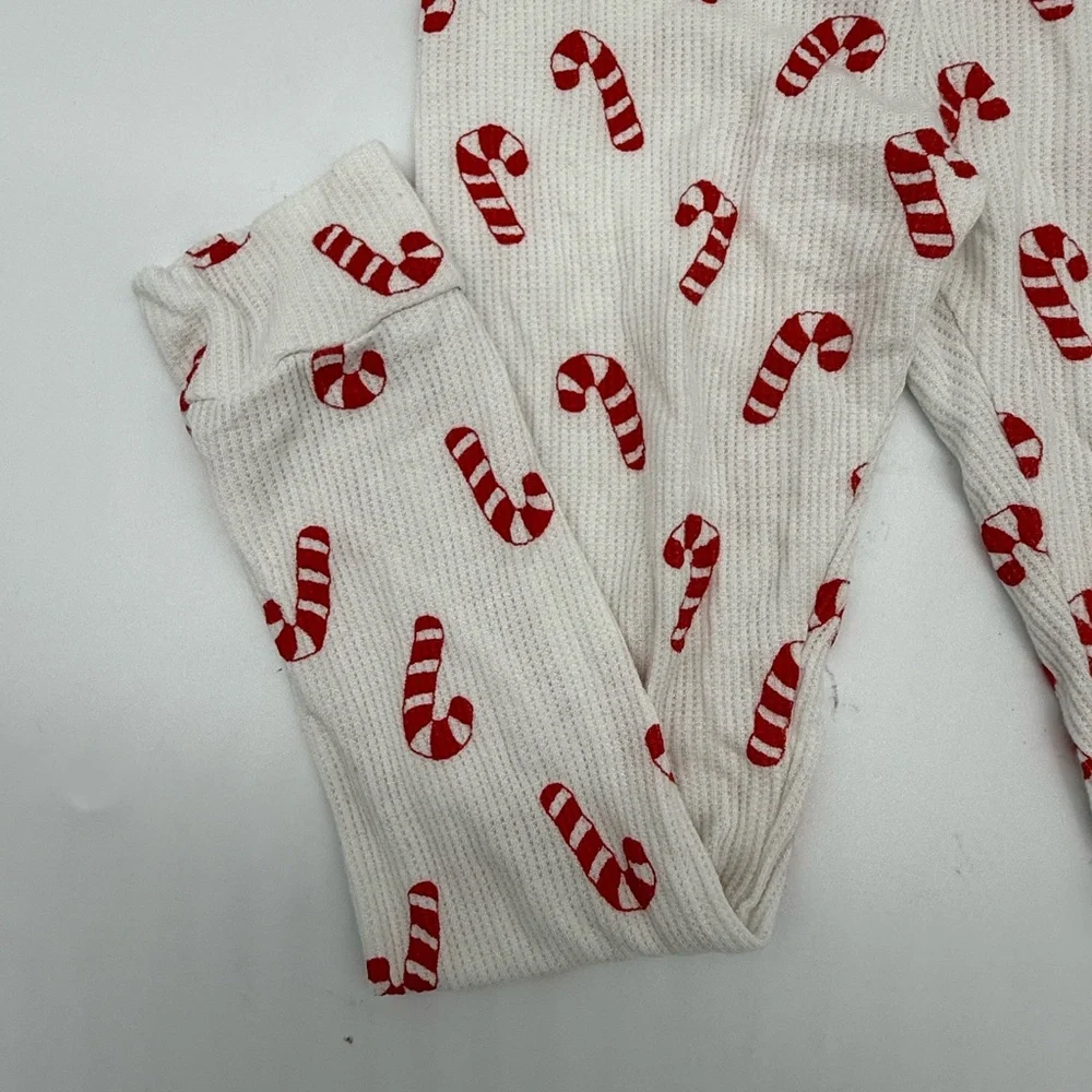 Caden Lane Christmas Candy Cane Print Pajama Pants